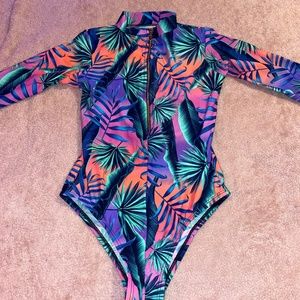 Floral Print Swim Suit